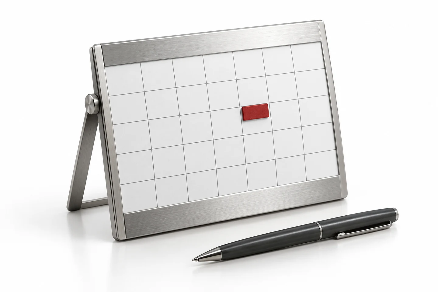 A minimal desk calendar