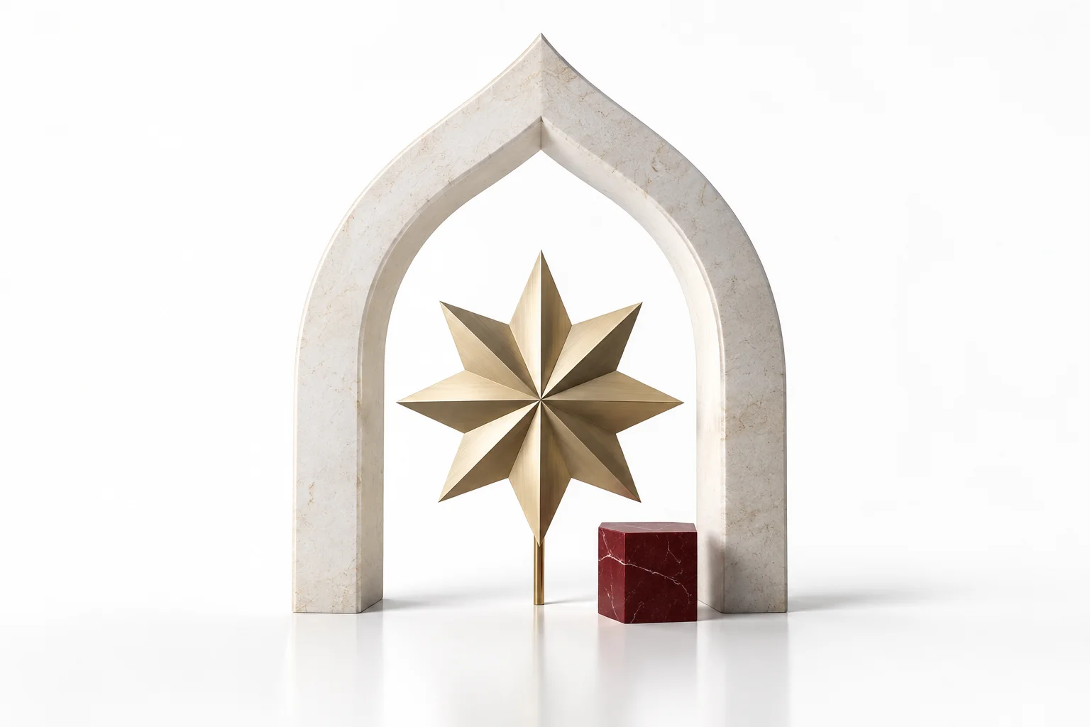 Architectural forms with a geometric star