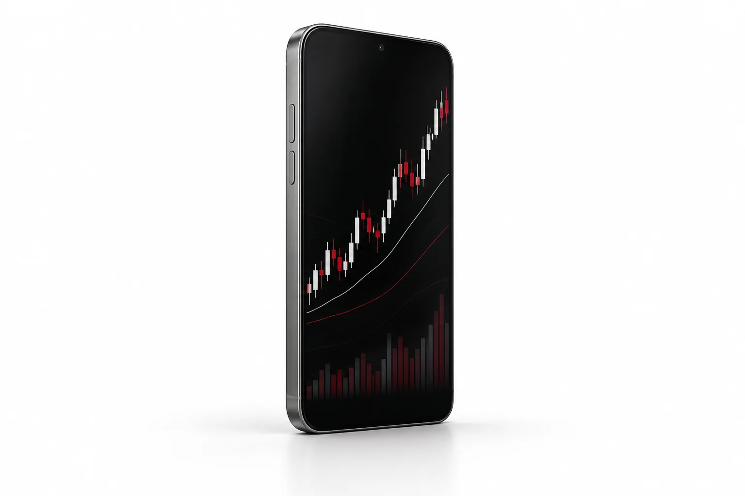 Mobile trading platform illustration